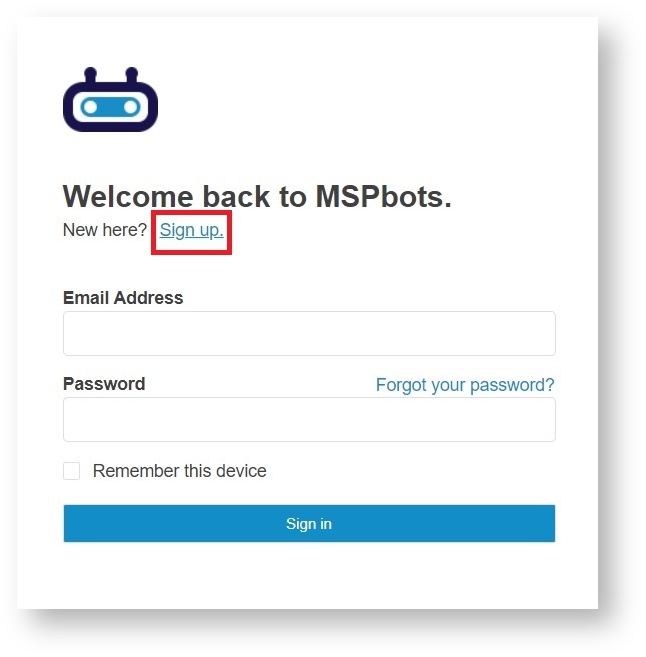 mspbots sign up