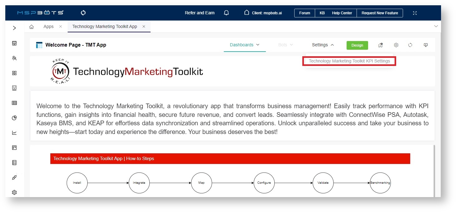 image technology marketing toolkit settings