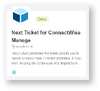 NextTicket for ConnectWise Manage